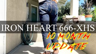 denim vlog 27: Iron Heart 666-XHS | 10 month fade update | Super Extra Heavy Selvedge Denim