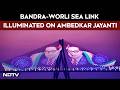 Ambedkar Jayanti | Mumbai's Bandra-Worli Sea Link Illuminated Ahead Of Ambedkar Jayanti