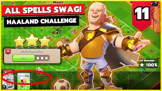 4-4-2 Formation Haaland's Challenge coc 11 - 3 Star without spells (No spells used )- Clash of Clans