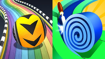 Rolling Ball Sky Escape VS Spiral Roll - All Levels SpeedRun Gameplay Android iOS Ep 1