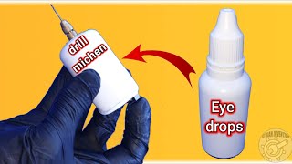 How to make electric drill machine from DC motor and empty eye drops | DIY Tools