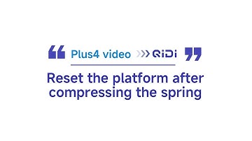QIDI Plus4 | Reset the platform after compressing the spring