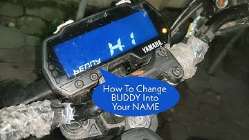 How to Change HII BUDDY Into Your NAME In Meter Console Of Yamaha Mt15 || In Hindi #jaipurvlog