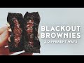 Blackout Brownies - 2 Ways - Inspired by Singapore’s Current Hottest Brownies