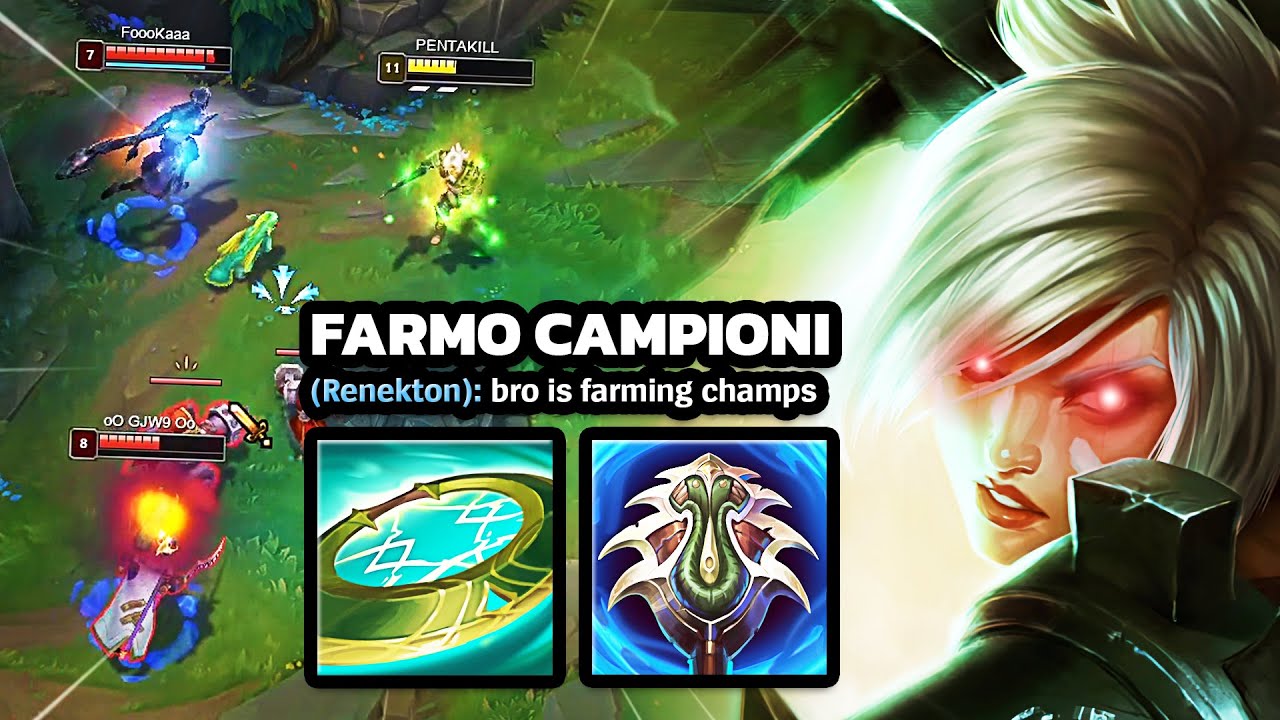 LA RIVEN MID CHE FARMA I CHAMPION - League of Legends ITA