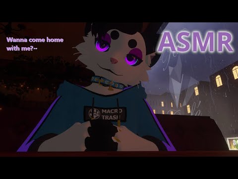 Ragna Takes You To A Macro Cafe (ASMR, Furry, Soft Spoken, Macro/Micro, Rain, Paws, RP)