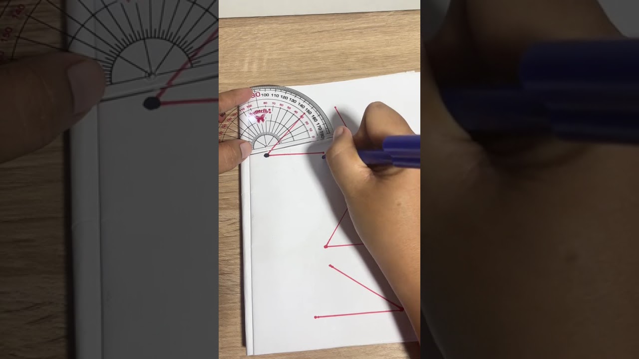 Mengukur sudut. #sudut#matematika