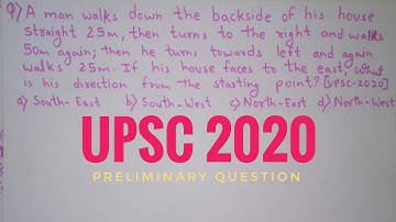 UPSC 2020 asked question  based on Direction || UPSC || EDUholic