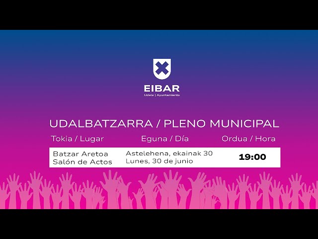 2025-06-30ko Udal Batzarra / Pleno Municipal del 30-06-2025