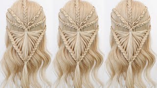 Viking Braids - Half Up Half Down Braided Hairstyle Inspired By Vikings, 3 Strand Braid &amp; Lace Braid