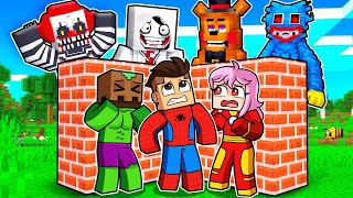 Construye PARA SOBREVIVIR Convertidos EN SUPERHEROES en Minecraft!