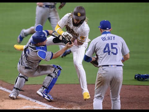 Dodgers postgame: Dave Roberts, Will Smith react to collision with Padres' Fernando Tatis