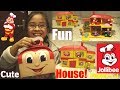 Children&#39;s Fast Food Toys! Jollibee Fun House Playset. Jollibee Kiddie Meal Toy Review