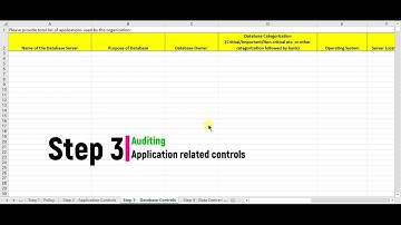 Lecture 5 - Step 3 -  Auditing controls related to Database.