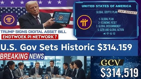PI NETWORK NEW UPDATE: PI NETWORK GCV Is Set by the U.S. as Trump Supports Pi!