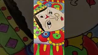 Drawing Maa Durga ? durgapuja drawing kolkata pencil kumartuli colour