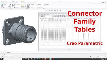 Creo Parametric - Cabling Connector Family Table | Tutorial