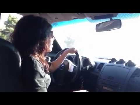 how to drive stick shift car tutorial girl driver - YouTube