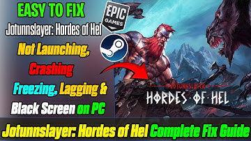 Fix Jotunnslayer: Hordes of Hel Crashing & Not Launching on PC 🛠️ Crash to Desktop & Startup Fix