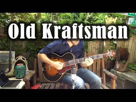 Old Kraftsman Archtop with Thor Jensen at Collar City Guitars