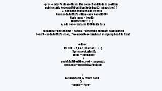 How to insert node at nth position in linked list