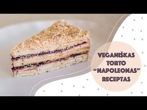 Veganiškas tortas "Napoleonas" (Receptas)