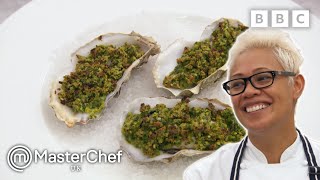 Monica Galleti's Oysters Rockefeller Skills Test! | MasterChef UK