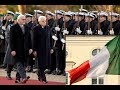 Ehrenbataillon - Italiens Präsident Sergio Mattarella - Militärische Ehren