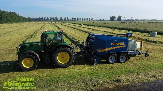 G-1 F125 Baler-wrapper combination in use