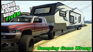 $70,000 CAMPER GOES OVER CLIFF! CAMPING GONE WRONG! - GTA 5 ROLEPLAY RDRP - EP.25 - GTA MODS