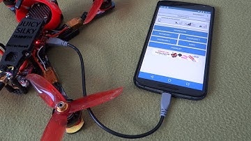 Betaflight configuration using android app on mobile phone and OTG usb cable