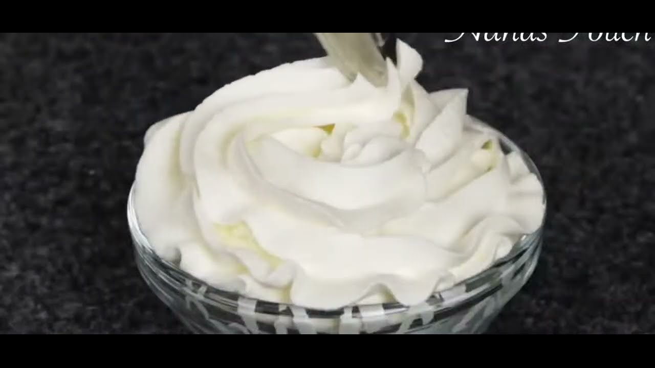 2 Ingredients Whipping Cream Recipe | How to Make Whipped Cream at Home ...