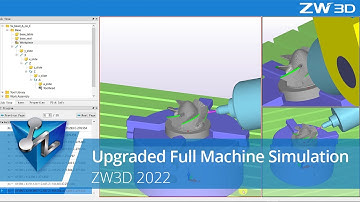 Upgraded Full Machine Simulation | ZW3D 2022 Official
