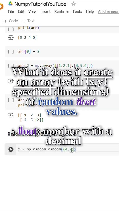 The Basics Of Numpy Explained, Simply - Part 3 #ai #numpy - YouTube