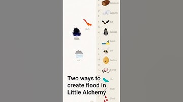 These are two ways to create flood in Little Alchemy🌊 #littlealchemy