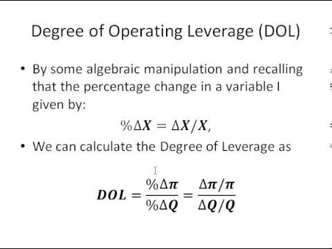 operating leverage definition and formula Operating leverage reflects the impact on operating income of a change in the the equation involving the higher level of output and/or debt to equity ratio. operating leverage definition and formula Operating leverage reflects the impact on operating income of a change in the the equation involving the higher level of output and/or debt to equity ratio.
