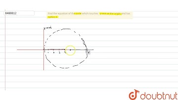 Find the equation of the circle which touches : y-axis at the origin and has radius 4.