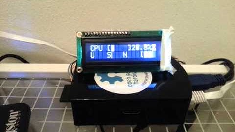 Raspberrypi i2c hd44780 display