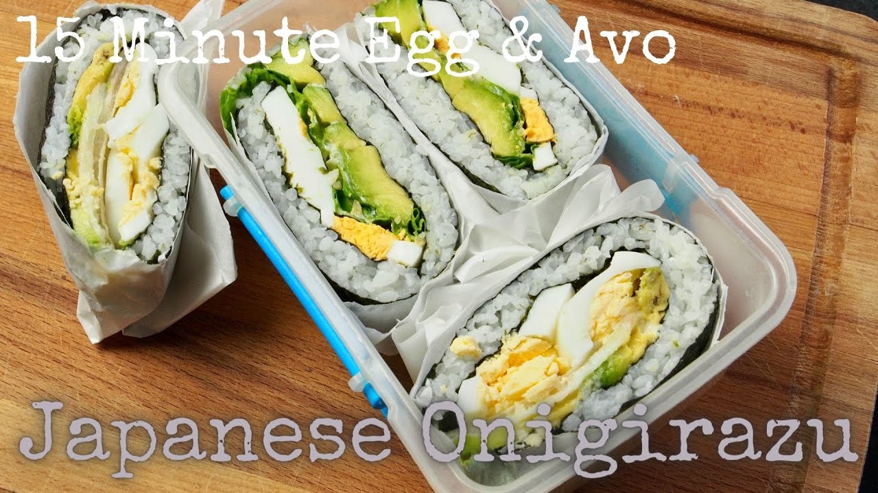 Onigirazu (Sushi Sandwich) using the Tortilla Hack - Veggie Anh