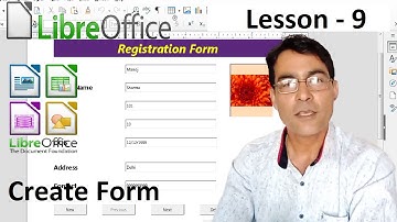 LibreOffice Writer Form menu Tutorial | LibreOffice creating a form | Libre offfice lesson - 9