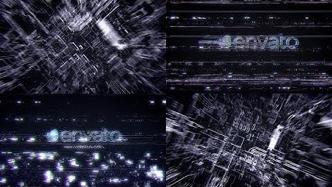 After Effects Template: Futuristic Hi Tech Glitch Reveal