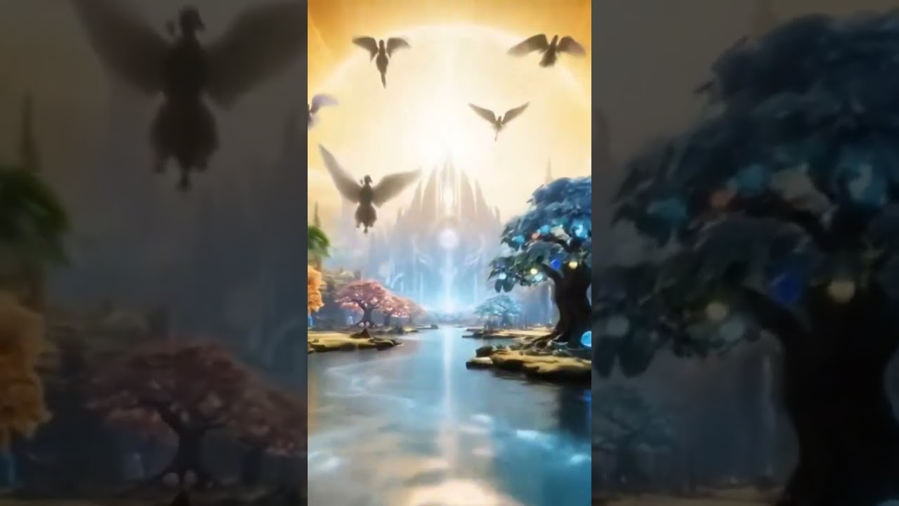 Streets of gold, A river flows from God’s throne 