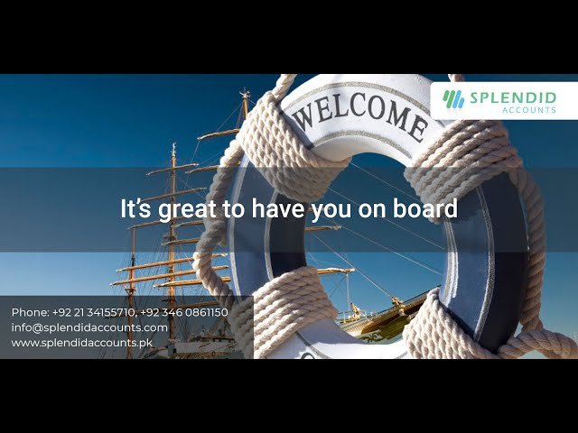 It's great to have you on board in Splendid Accounts