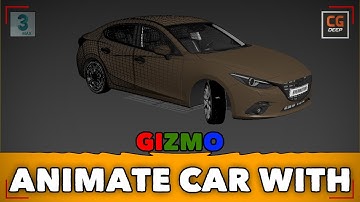 How to Animate Car in 3ds Max With Gizmo Axis Direction with Parameter in 3ds max 2020 | Tutorial