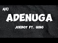 Joeboy  - Adenuga  ft. Qing Madi [official Lyrics video]