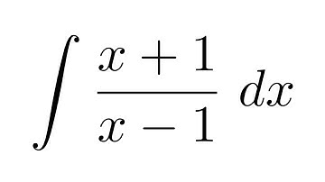 Integral of (x+1)/(x-1) (substitution)