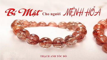 THẠCH ANH TÓC ĐỎ ĐỒNG TRỤC