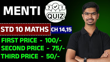 MENTI QUIZ | Std 10 Maths Chapter 14 & 15 | MOST IMP Questions with Solution | By RinkeshSir