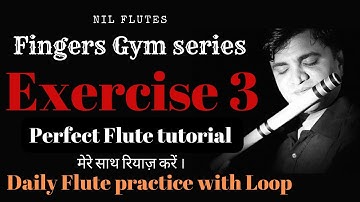 FLUTE EXERCISE 3 | HOW TO PLAY FLUTE | LEARN FLUTE | FINGERS GYM SERIES | NIL FLUTES | ALANKAR 3