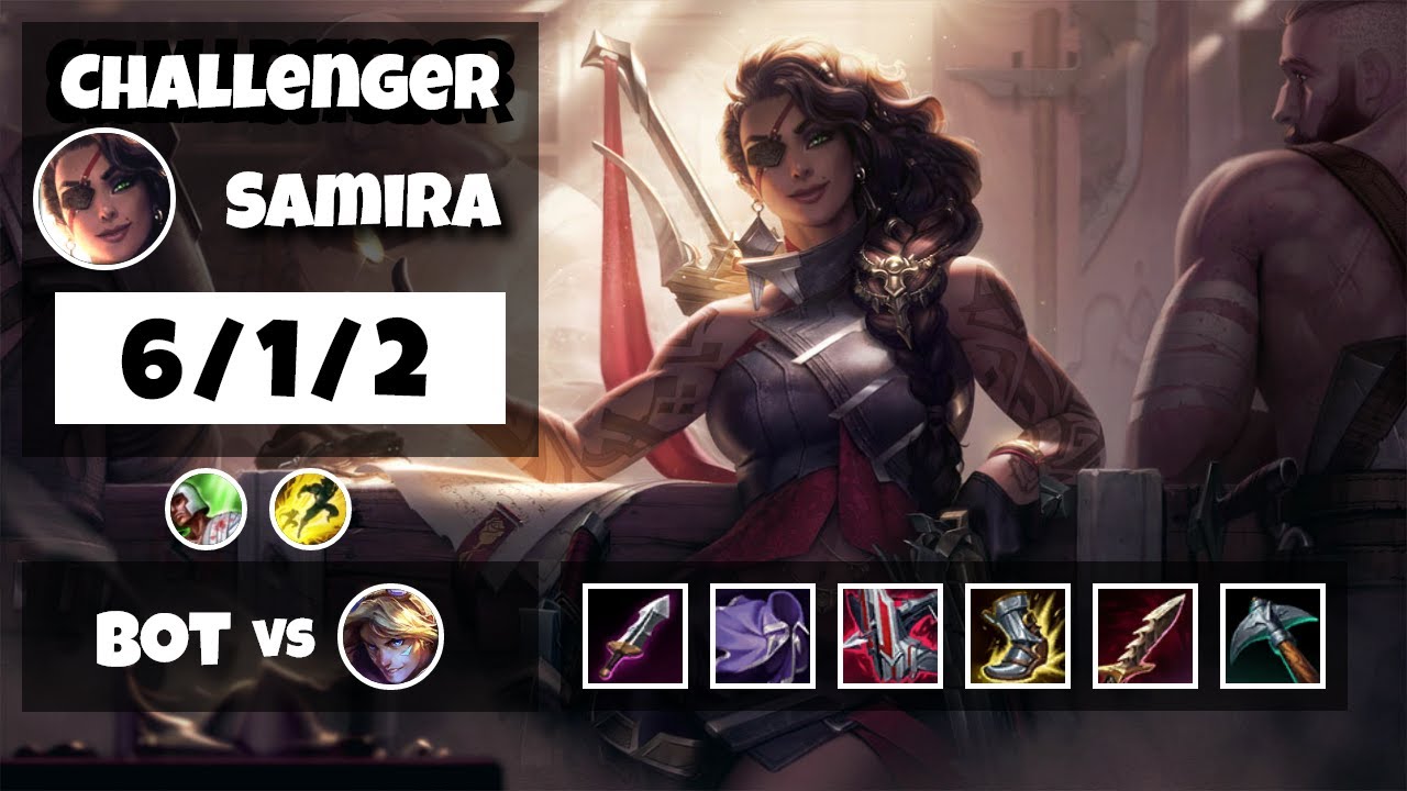 Samira vs Ezreal NA Challenger BOT (6/1/2) - v11.14 - YouTube